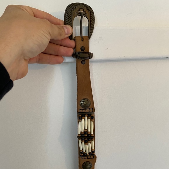 Handmade Indigenous Belt (excellent quality) 34 Waist - Picture 2 of 4